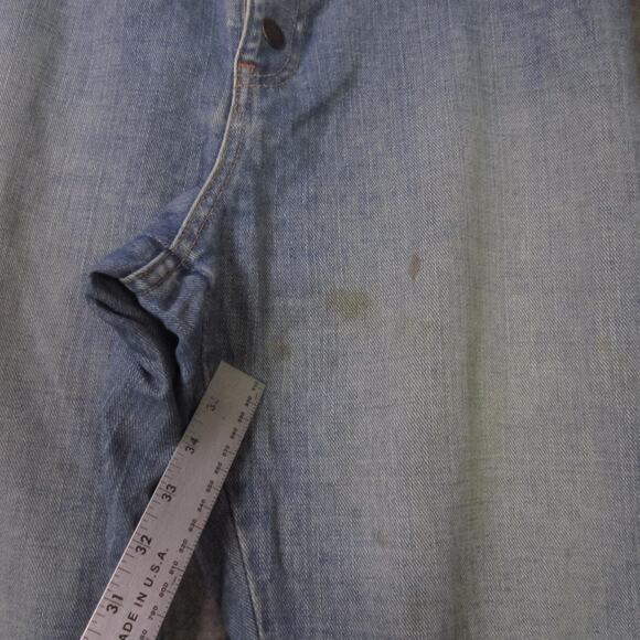 Tommy Hilfiger Jeans Womens 12 Blue Cowboy Fit Bootcut Button Fly Denim - Picture 2 of 13